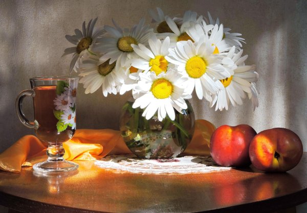 ромашка в вазе