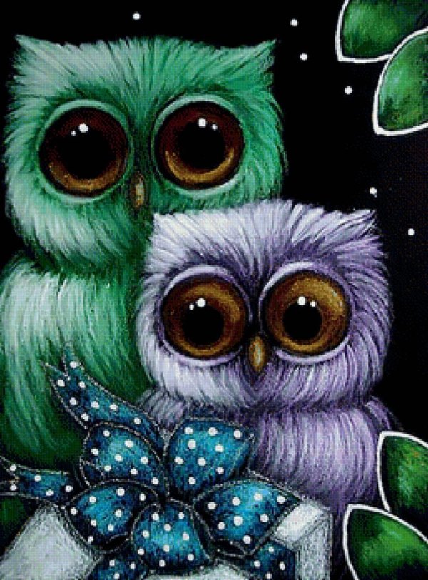 алмазная мозаика совушка