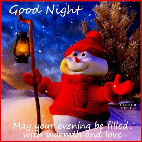 Доброй ночи зима зверюшки