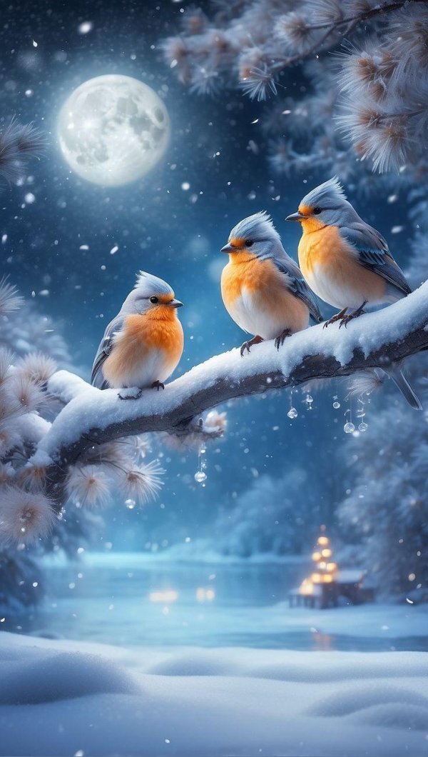 разные птички