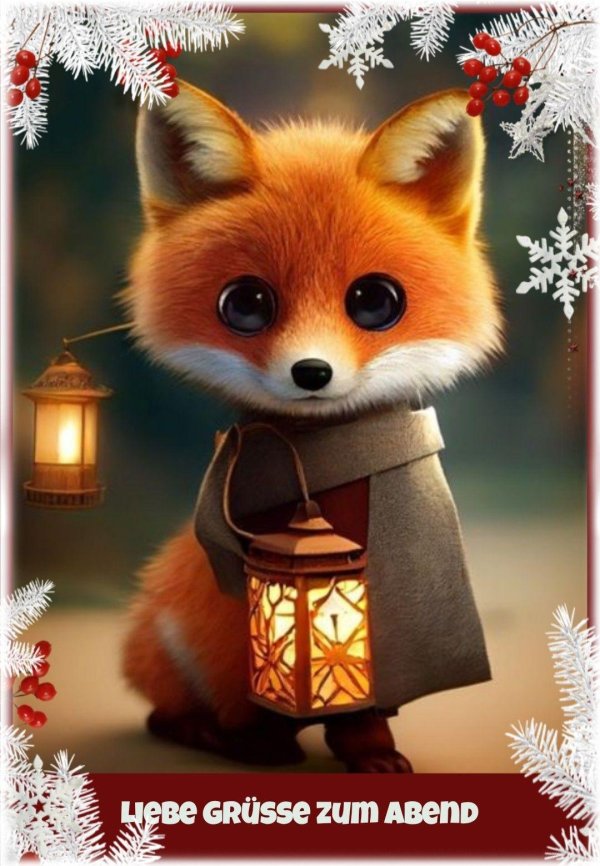 мультяшный лисенок