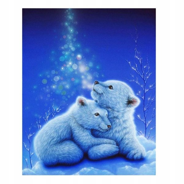 белые медвежата