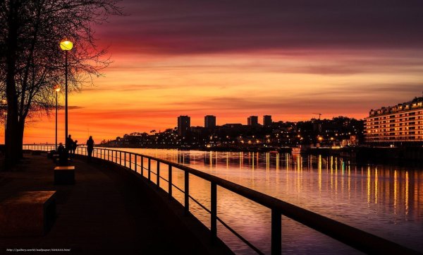 самара набережная закат