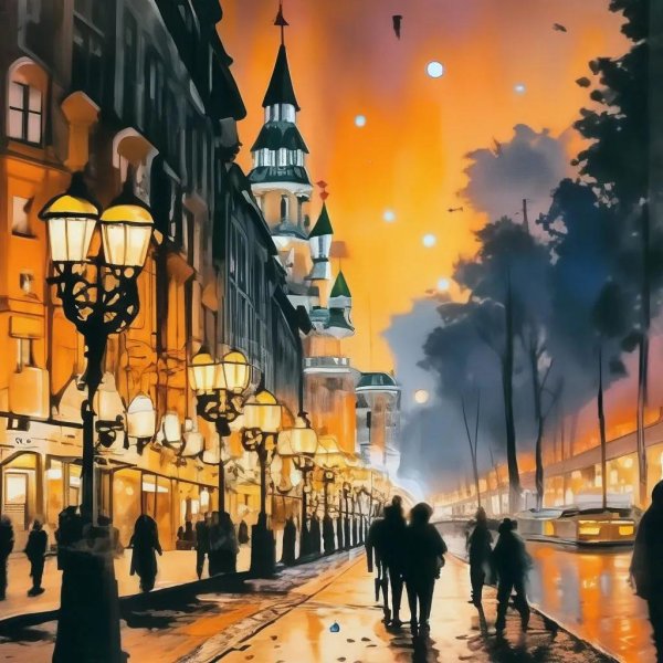 вечерние улицы