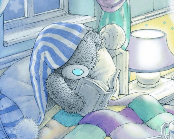 медвежонок тедди спит