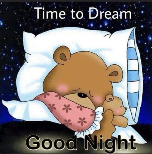 сладких снов медвежонок