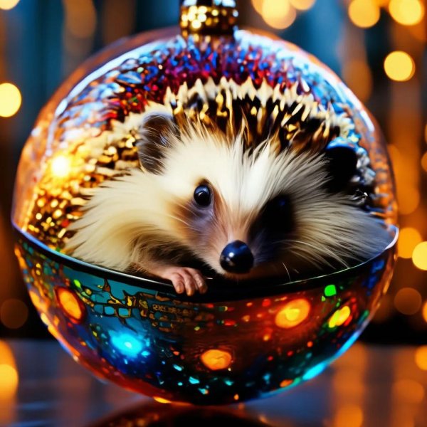 новогодний еж