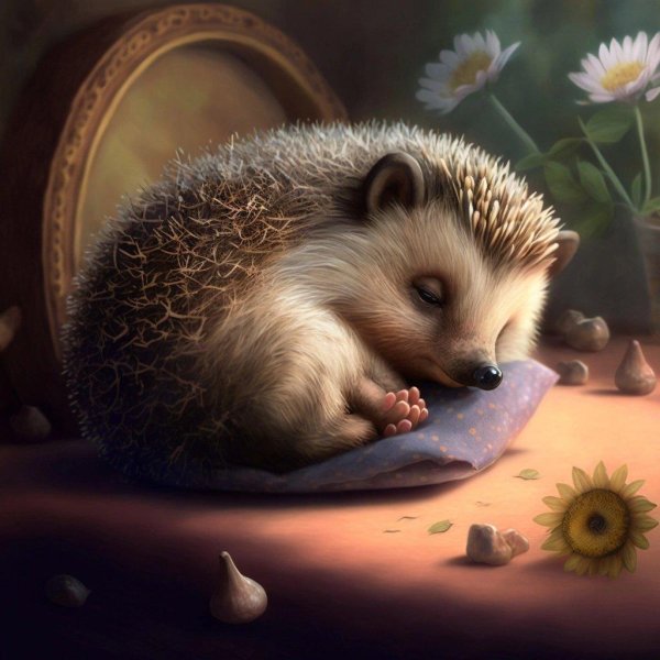 доброй ночи с ежиком