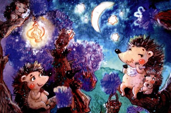 иллюстратор анастасия столбова ежики