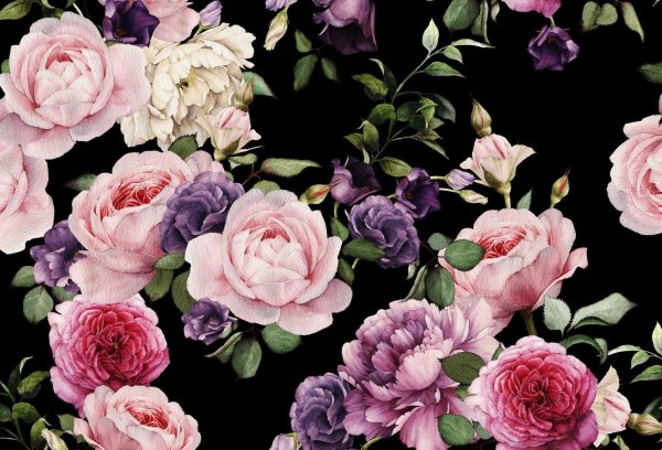 фреска пионы