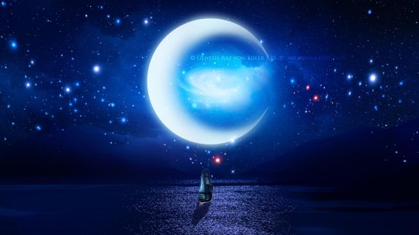 луна красивая