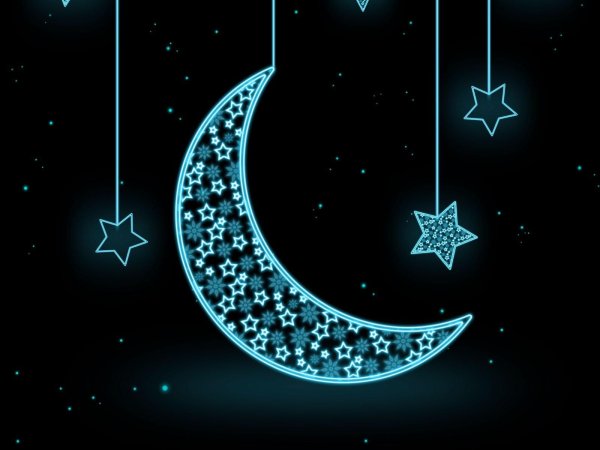 красивый полумесяц