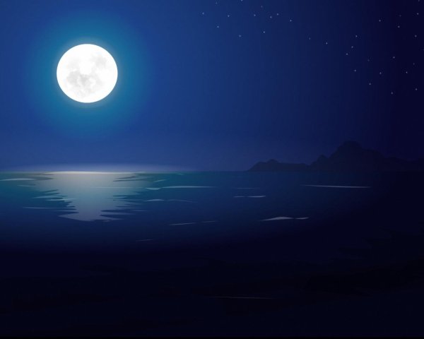 ночное море