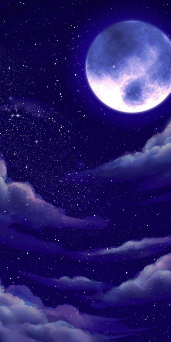 ночное небо рисунок