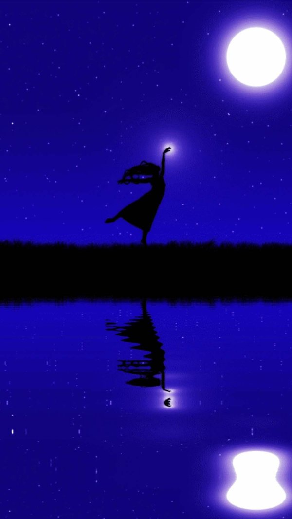 танец под луной