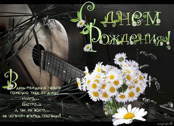 поздравление с днем рождения музыканту