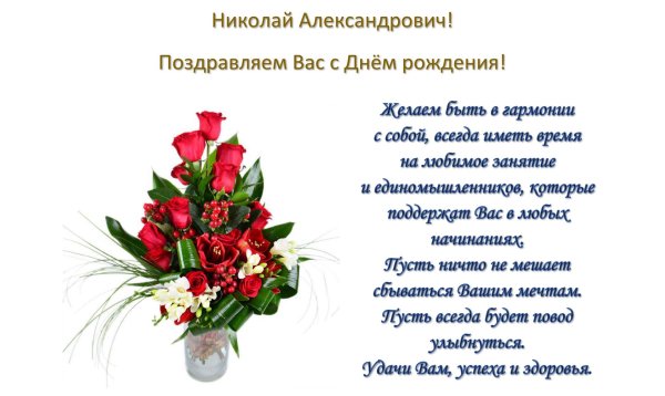 николай александрович с днем рождения