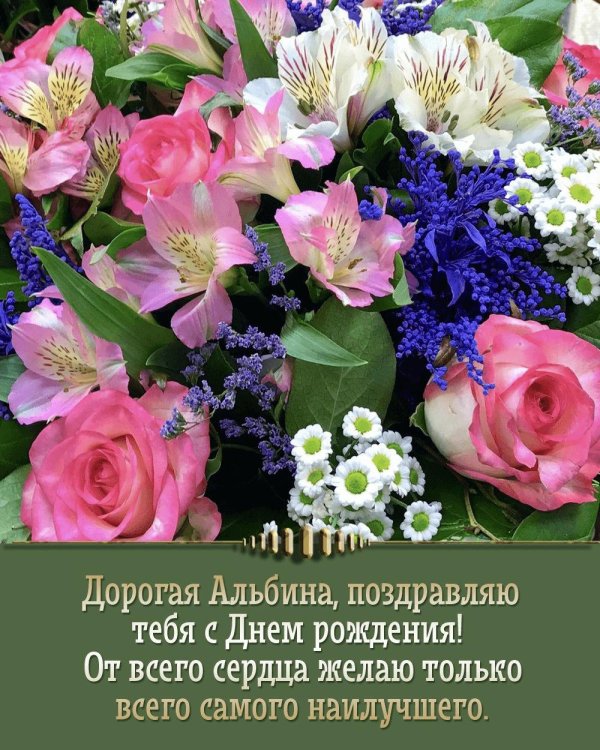 с днем рождения альбина
