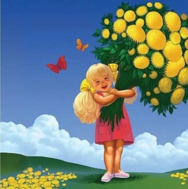 детям одуванчиков