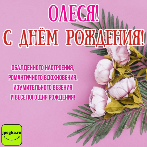 с днём рождения олеся поздравления