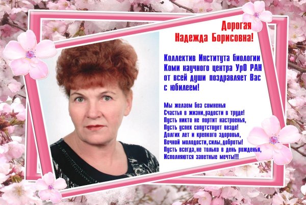 поздравление с днём рождения надежда борисовна