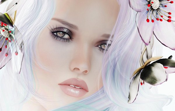 блондинка портрет