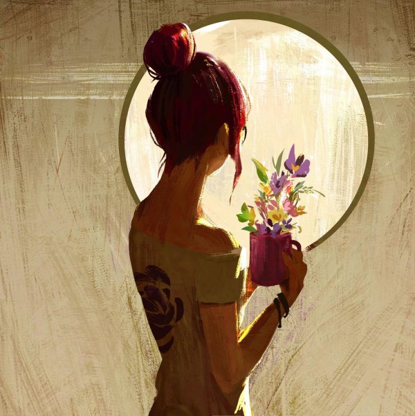 рисунки девушек