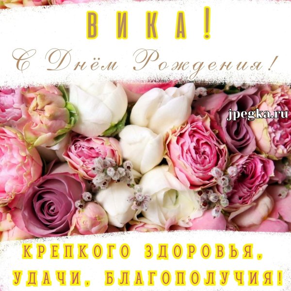 с день рождения вика