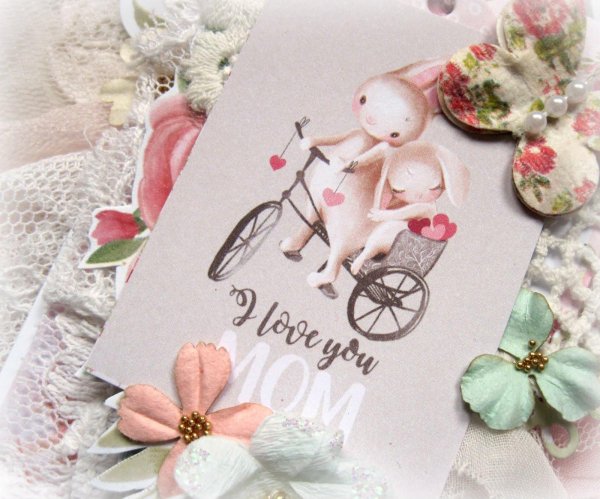 открытка скрапбукинг лето