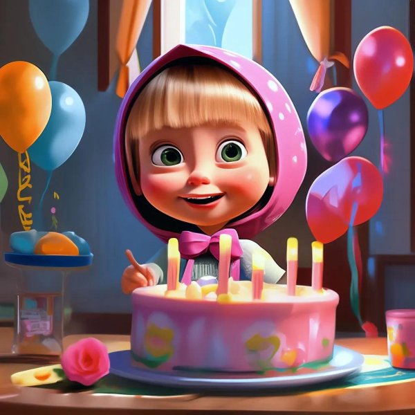 день рождения маша и медведь