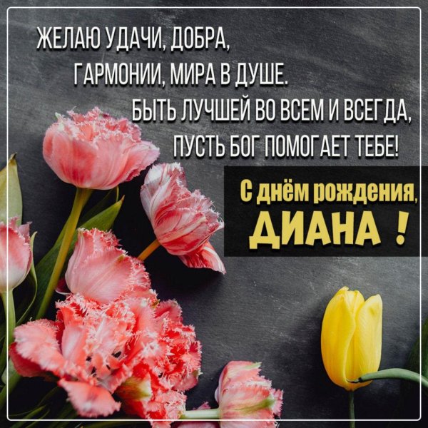 с днём рождения девушке диана