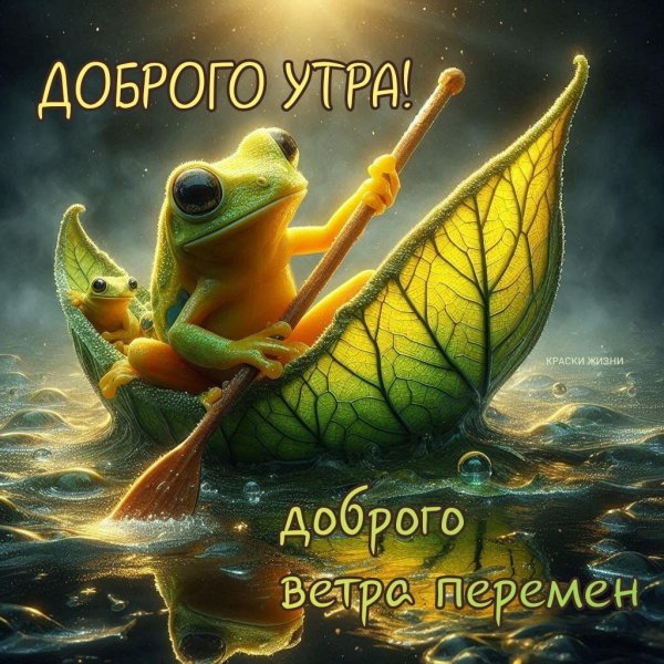 доброе утро лягушка
