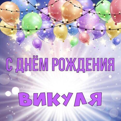 с день рождения вика