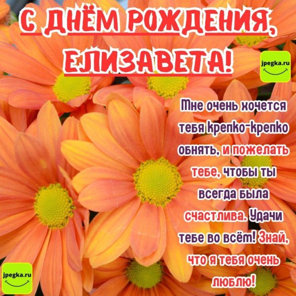 поздравление с днем рождения елизавета