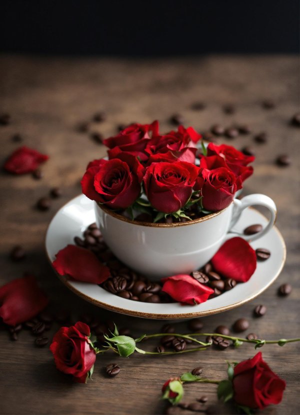 кофе цветок