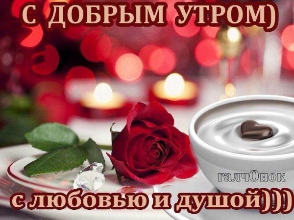доброе утро любимая и хорошего дня
