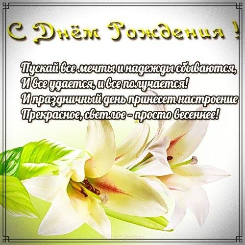 с днём рождения лилия красивые поздравления