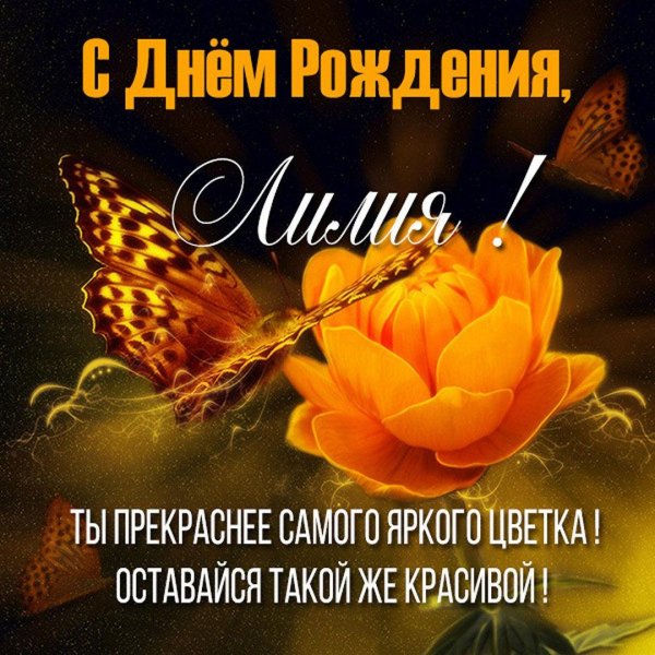 с днём рождения лилия