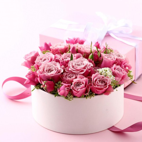 букет в коробке