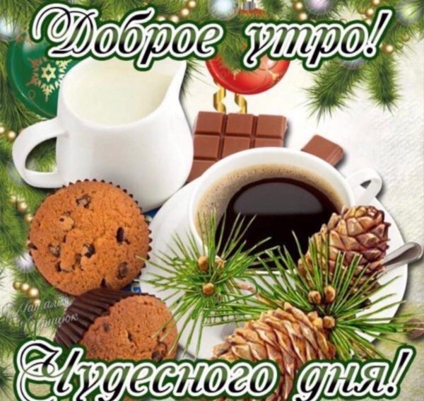 с добрым зимним утром и хорошего дня