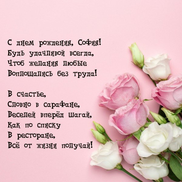 с днем рождения софии