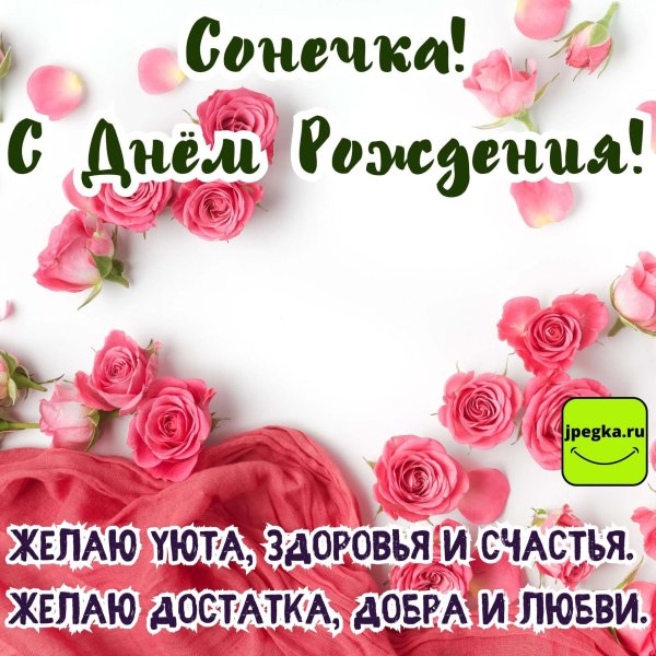 С днем рождения соня