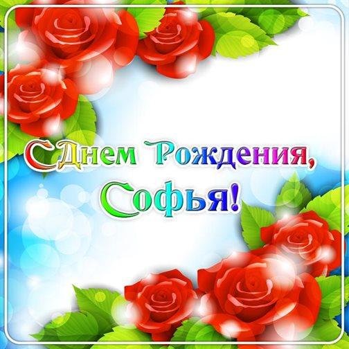 с днем рождения софии