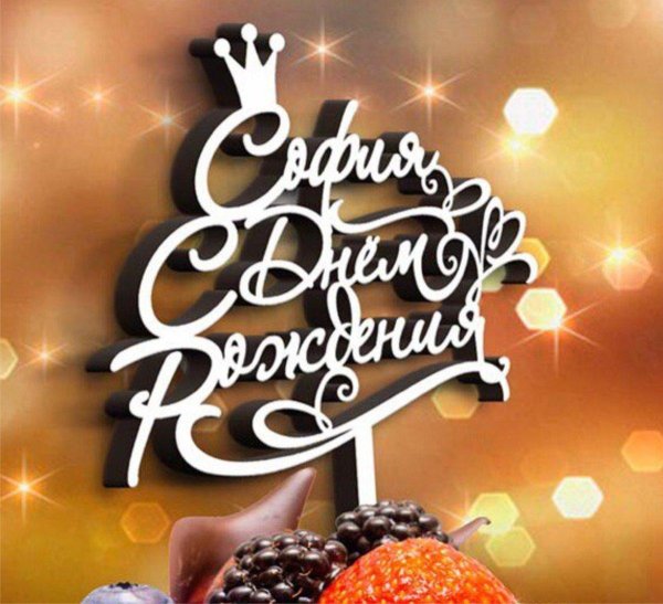 софии 1 годик топпер