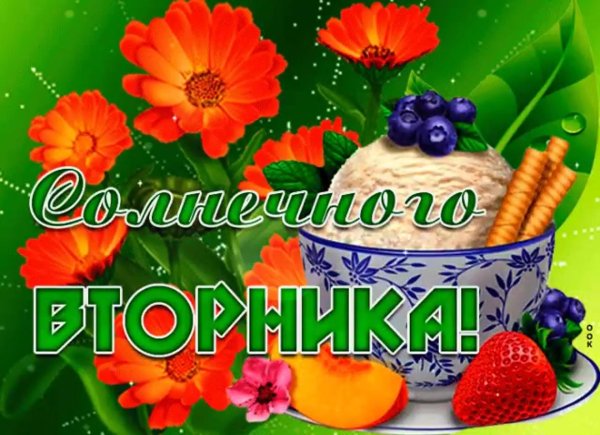 открытка со вторником