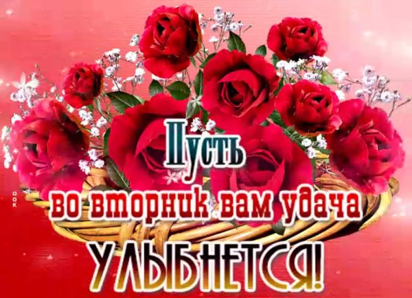 поздравление со вторником