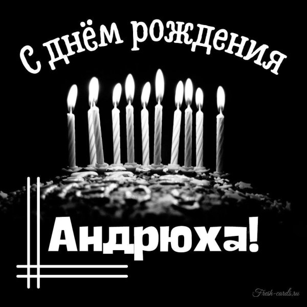 андрюха с днем рождения