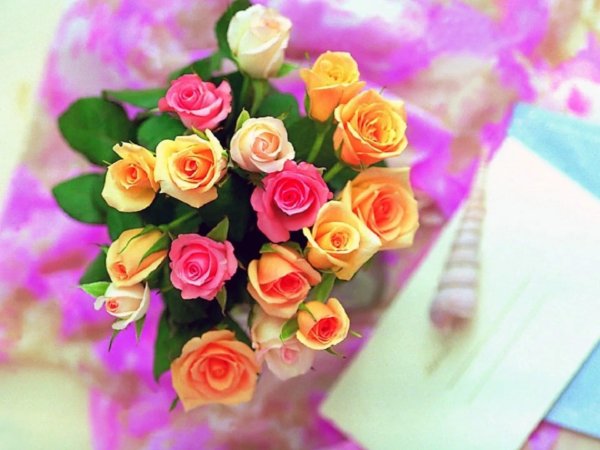 поздравление цветами