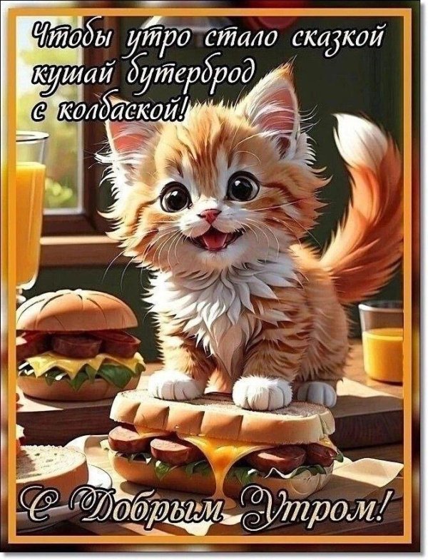 милая открытка доброе утро