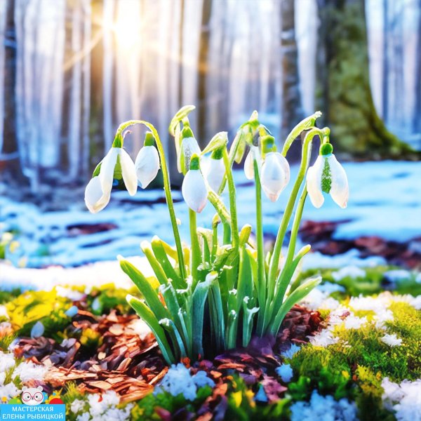 Весенние с цветами и природой